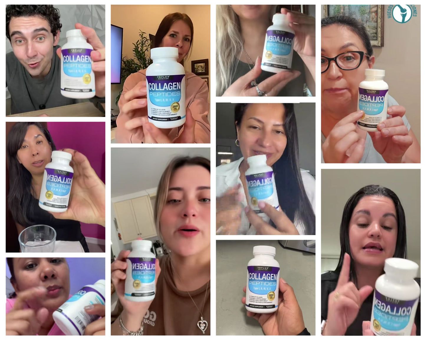 Colágeno 5 en 1 para apoyar la firmeza de la piel, las articulaciones, huesos, cabello y uñas.